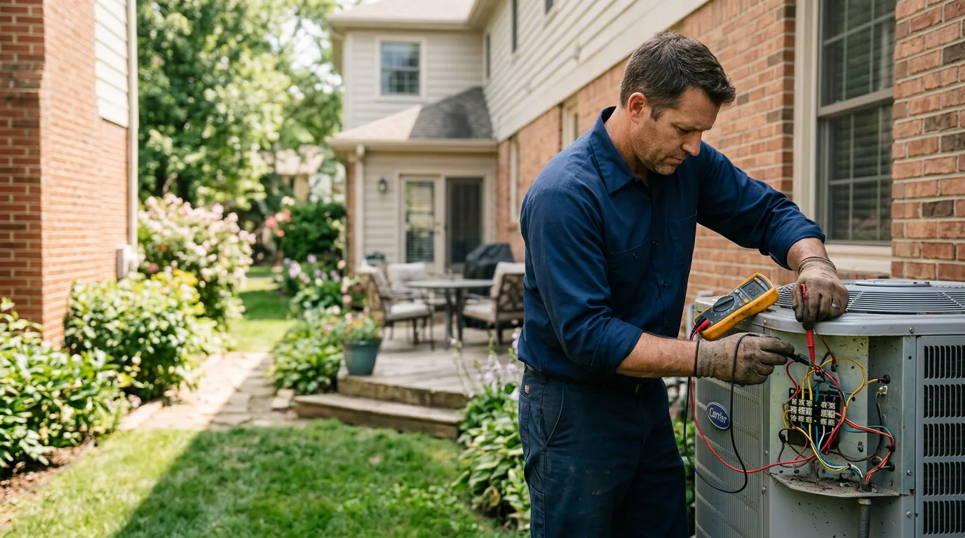 HVAC technician working near Pisgah Forest, NC